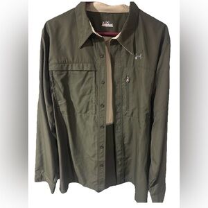 Under Armour Olive Green Lightweight Shirt Jacket
